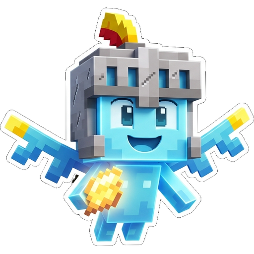 Server Assistant logo, an Allay wearing a knight's helmet